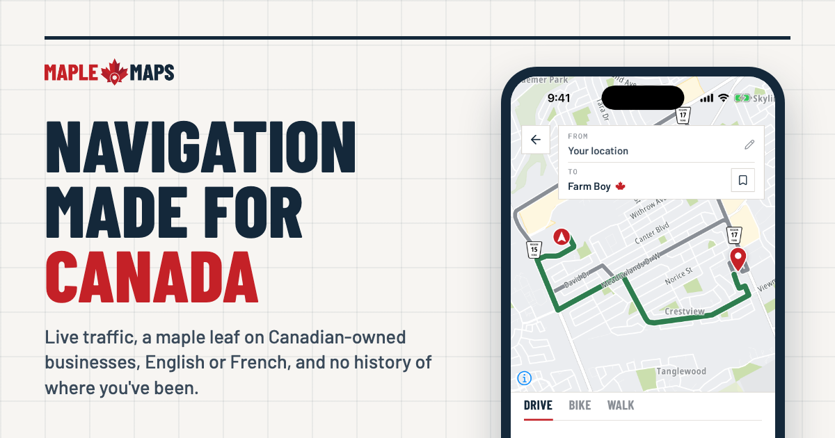 Maple Maps — Navigation made for Canada
